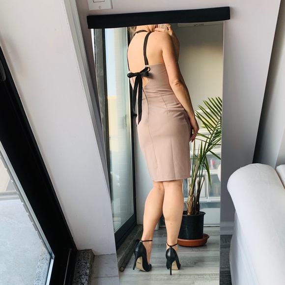 Adelyn Rae Dress Blush Pink Strapped Midi Dress - Picture 4 of 12